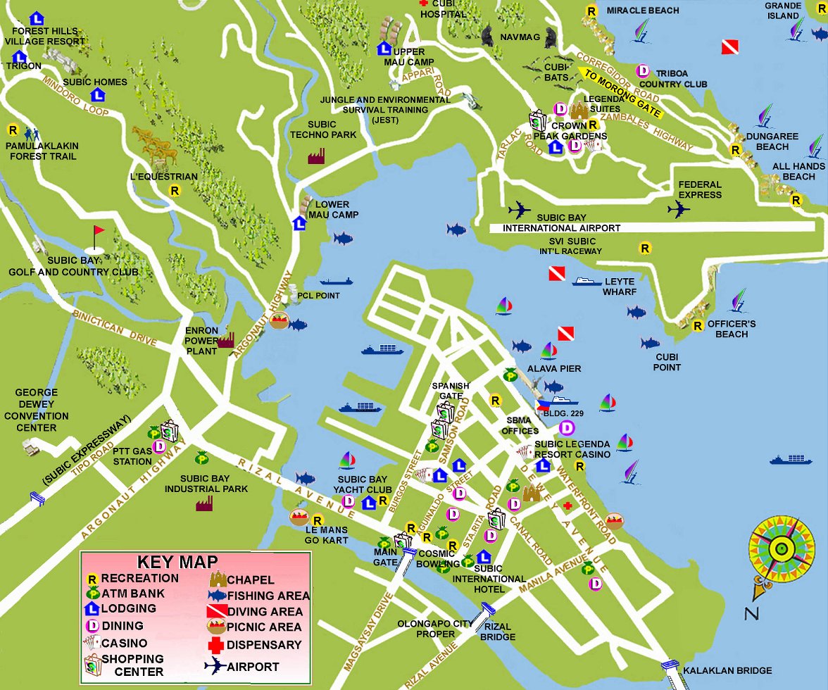 Map of Subic Bay