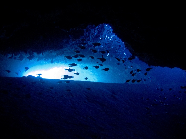The light going through the opening point in the beautiful cave of El Ebano The light going through the opening point in the beautiful cave of El Ebano in Cuba