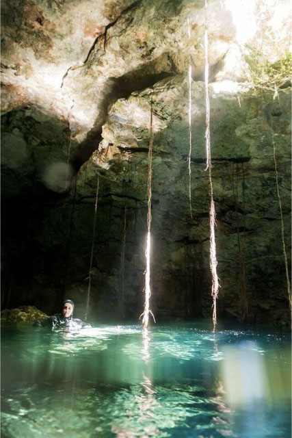 Cenote Tajma Ha, Puerto Aventuras, Mexico Cenote Tajma Ha Scuba Diving Buceo