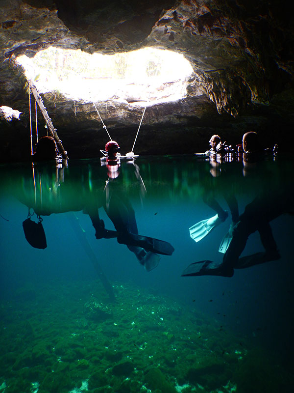 Full cave course in Calavera cenote