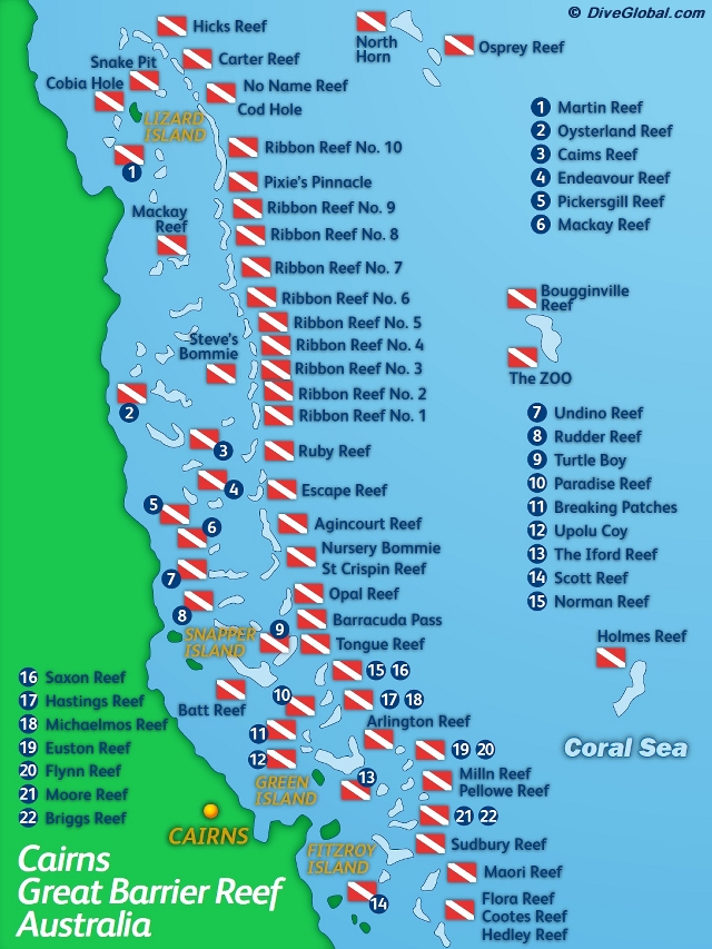 Great Barrier Reef World Map - United States Map