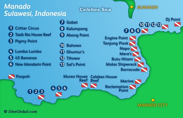  Map  Of Manado  Indonesia  88 World Maps 