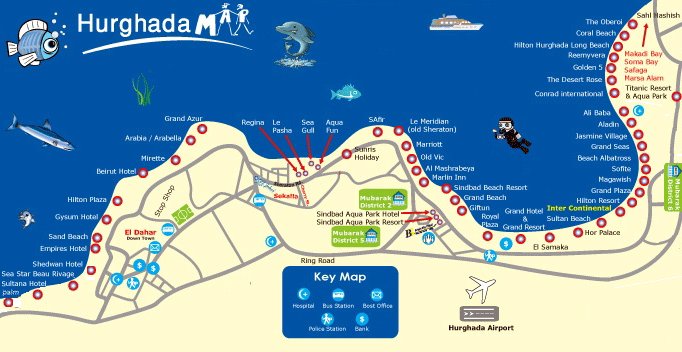 Hurghada Map